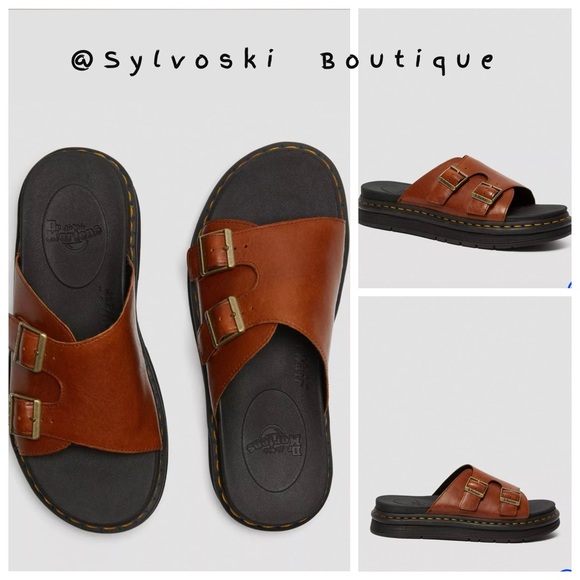 Dr. Martens Other - 🔥DR MARTENS DAX MEN'S LUXOR LEATHER SLIDE SANDALS NWT